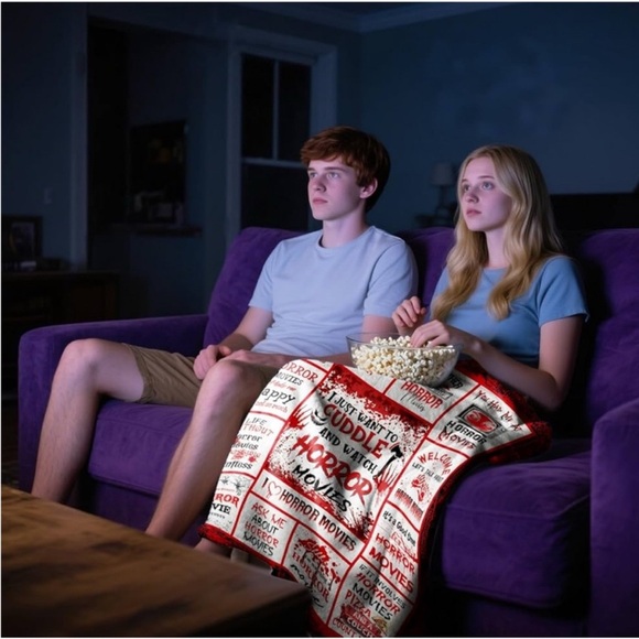 Horror movie soft watching blanket - Picture 5 of 5